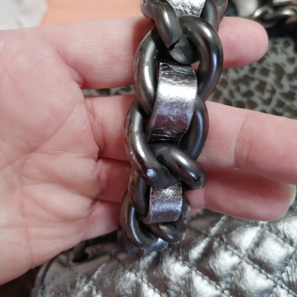 FRANCESCO BIASIA PURSE Quilted Chainlink - Picture 10 of 10